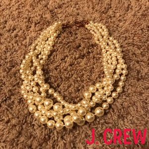 J. Crew Faux Pearl Multi-strand Necklace